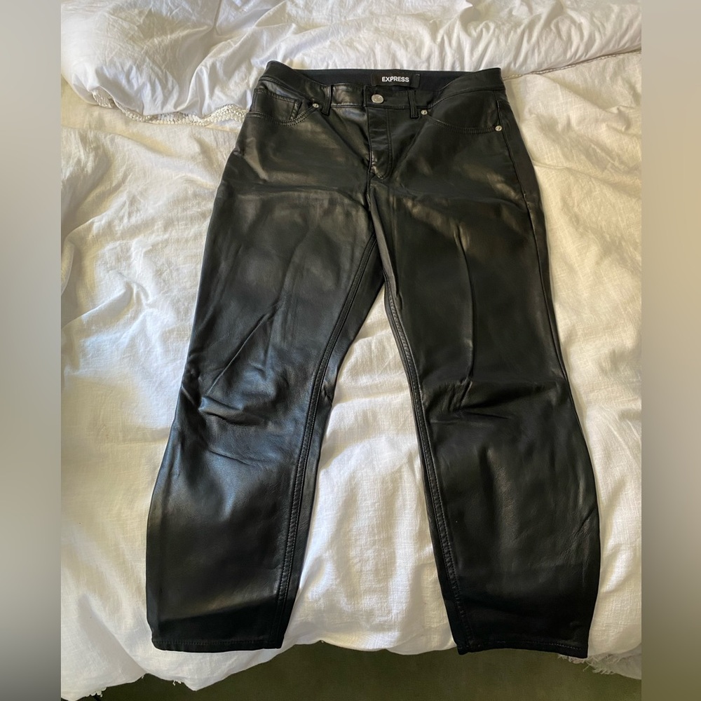 EXPRESS FAUX LEATHER PANTS